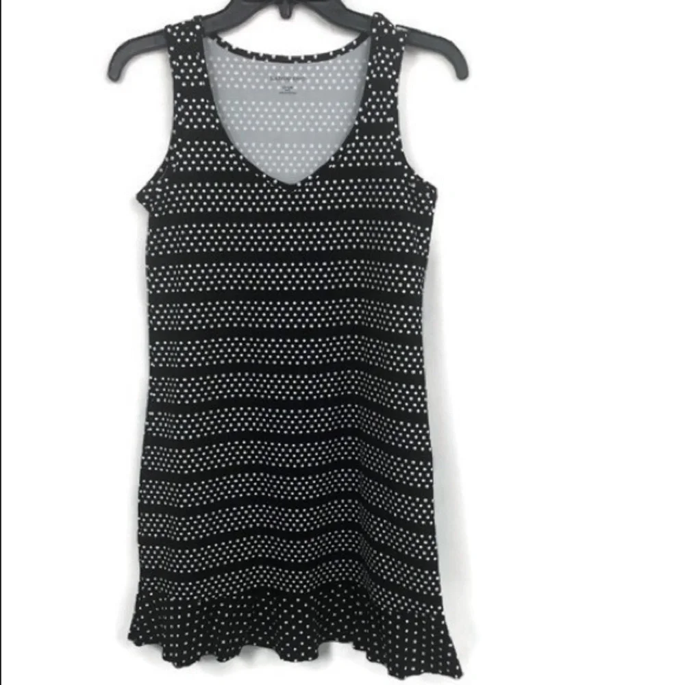 LANDS END SWIM COVERUP DRESS POLKA‎ DOT XXS